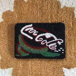 Beaded Coca-Cola Change Purse